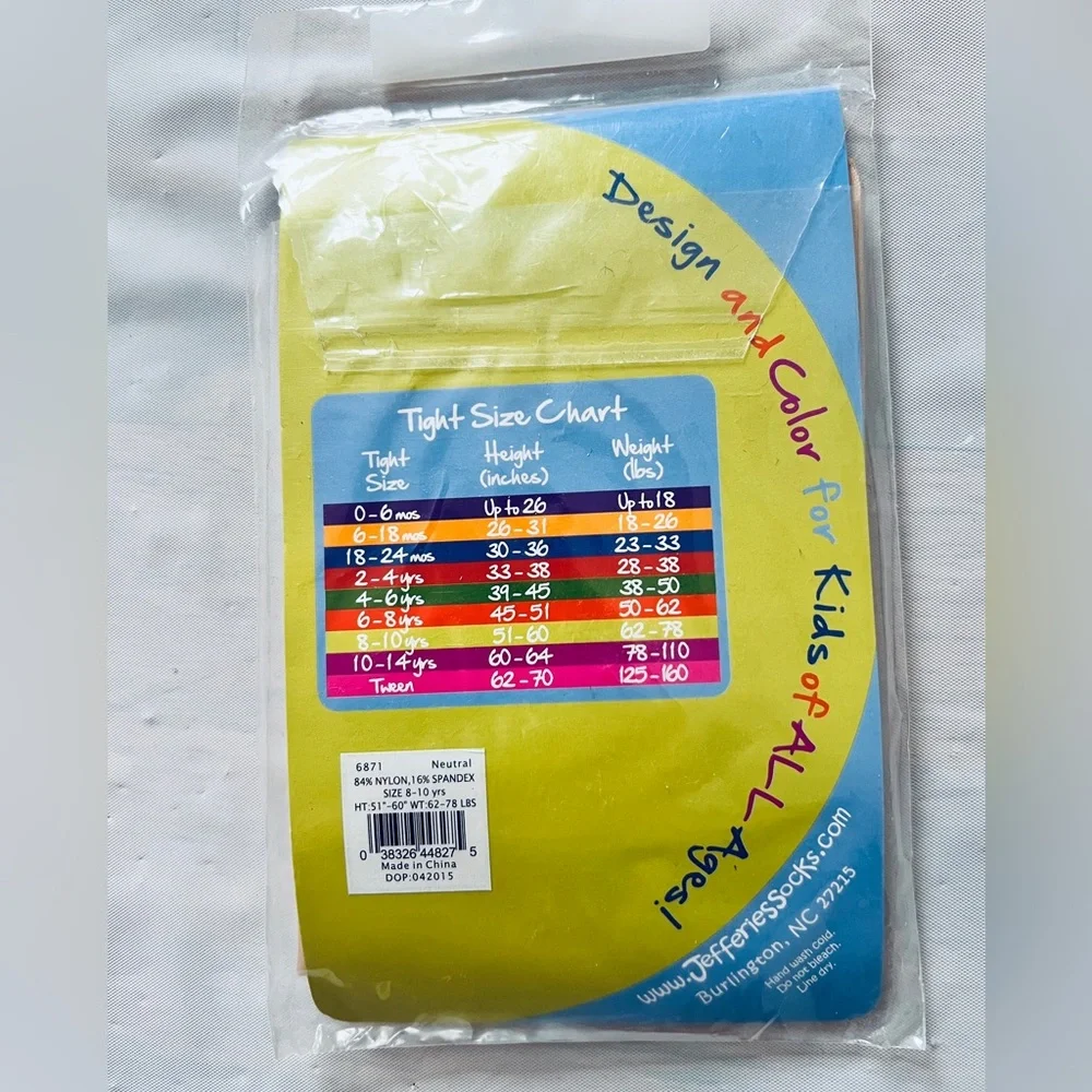 Jefferies Socks neutral Pantyhose tights Nylon Spandex Girls 8 - 10 yrs Lot Of 3